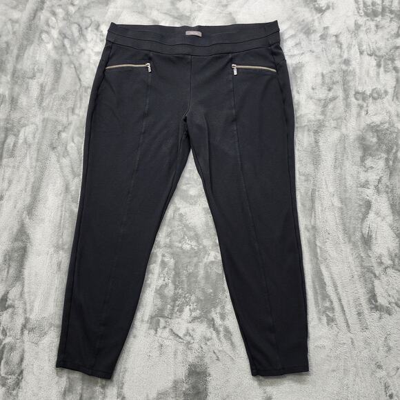 Maurices Pants Womens XL Pull On Front Seam Leggings Zipper Details Stretch - Picture 2 of 12